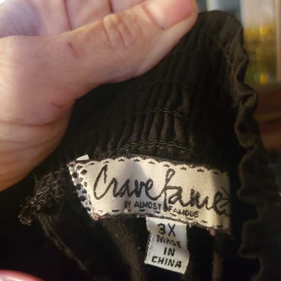 Black Cold Shoulder Blouse Crave Lane - Picture 3 of 4